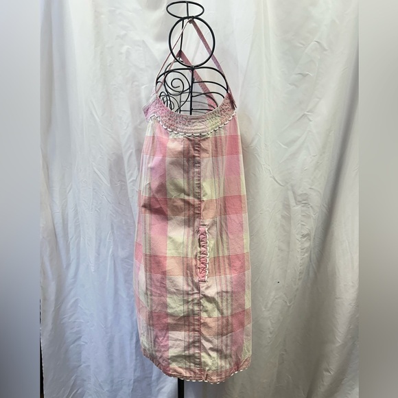Vintage Juicy Couture pink plaid mini dress size 4 - Picture 6 of 12